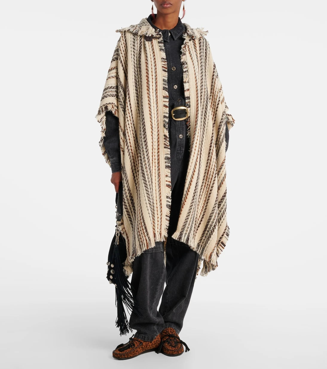 Marant Etoile - Iseline striped poncho