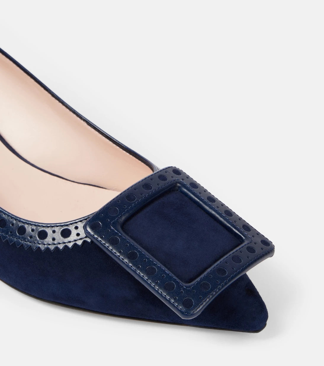 Roger Vivier - حذاء "فين إن ذا سيتي 45" من الشمواه بكعب عالٍ
