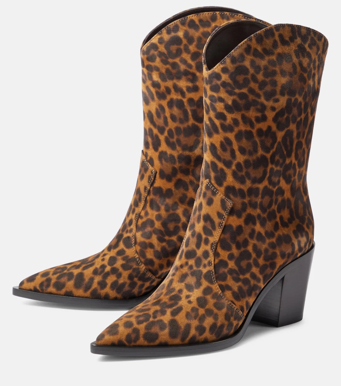 Gianvito Rossi - Denver leopard-print leather boots