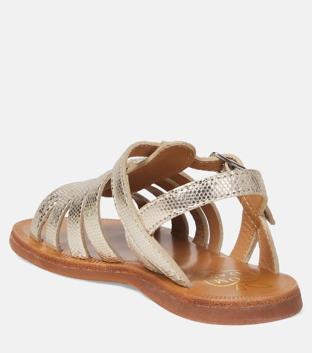 Pom d'Api - Plagette Strap metallic leather sandals