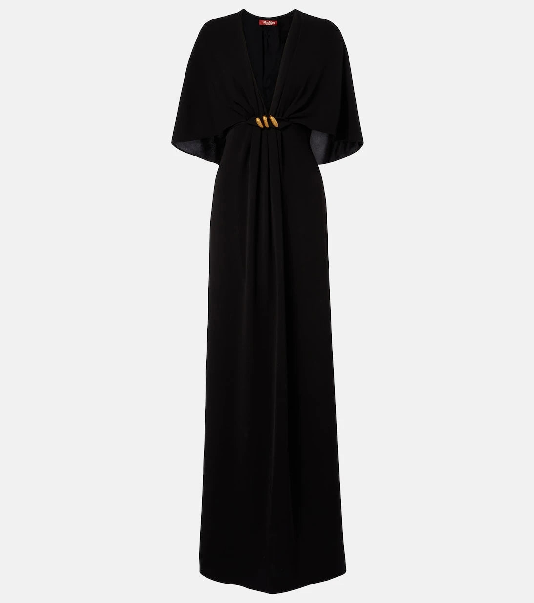 Max Mara - Elegante caped cady gown