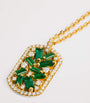 Yellow Gold, Diamond and Emerald Frenzy Necklace
