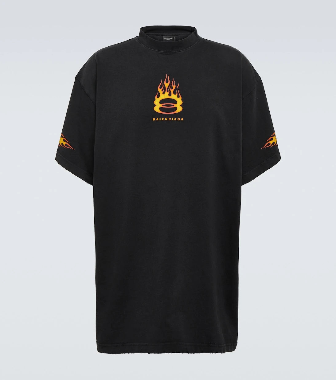 Balenciaga - Oversized logo cotton jersey T-shirt