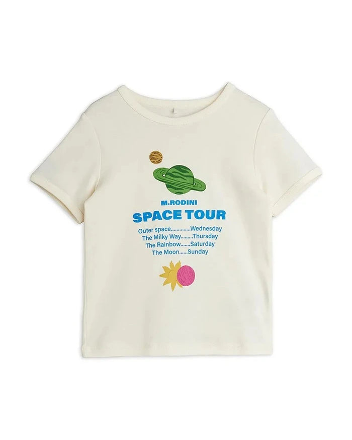 Mini Rodini Space Tour Çocuk Pamuklu Tişört