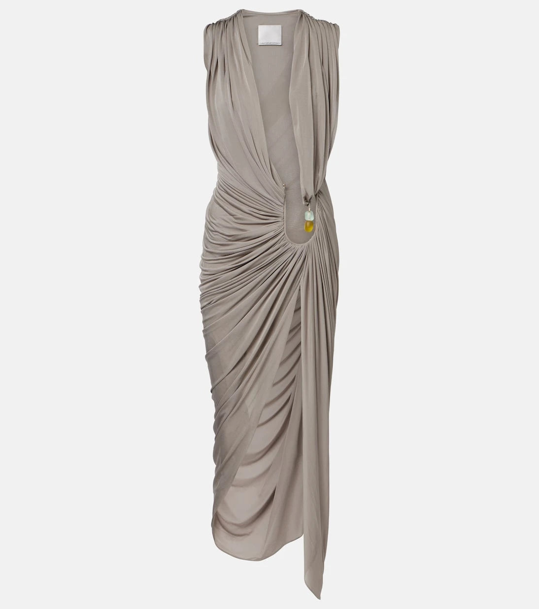 Christopher Esber - Ripple embellished draped jersey gown