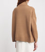 Weekend Max Mara Beige Virgin Wool High-Neck Sweater