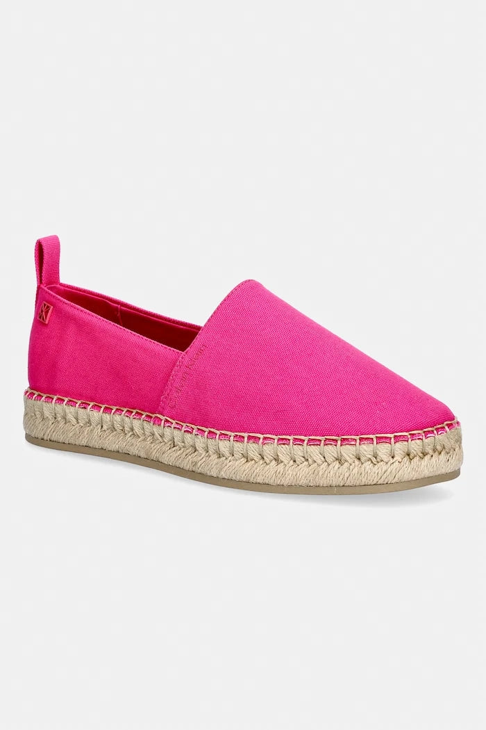 Calvin Klein Kadın Espadril OBLIQUE ESPADRILLE CANVAS