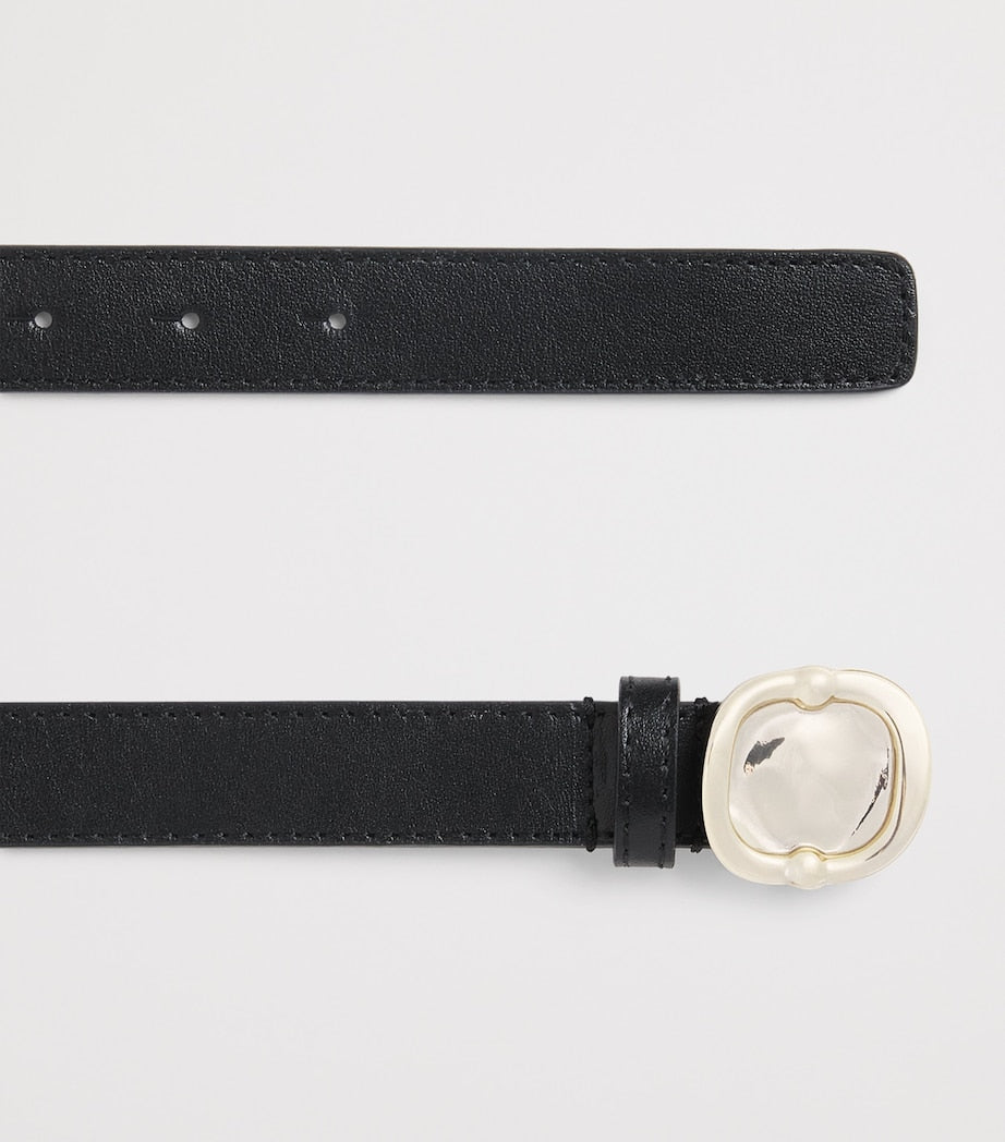Claudie Pierlot Black Leather Belt