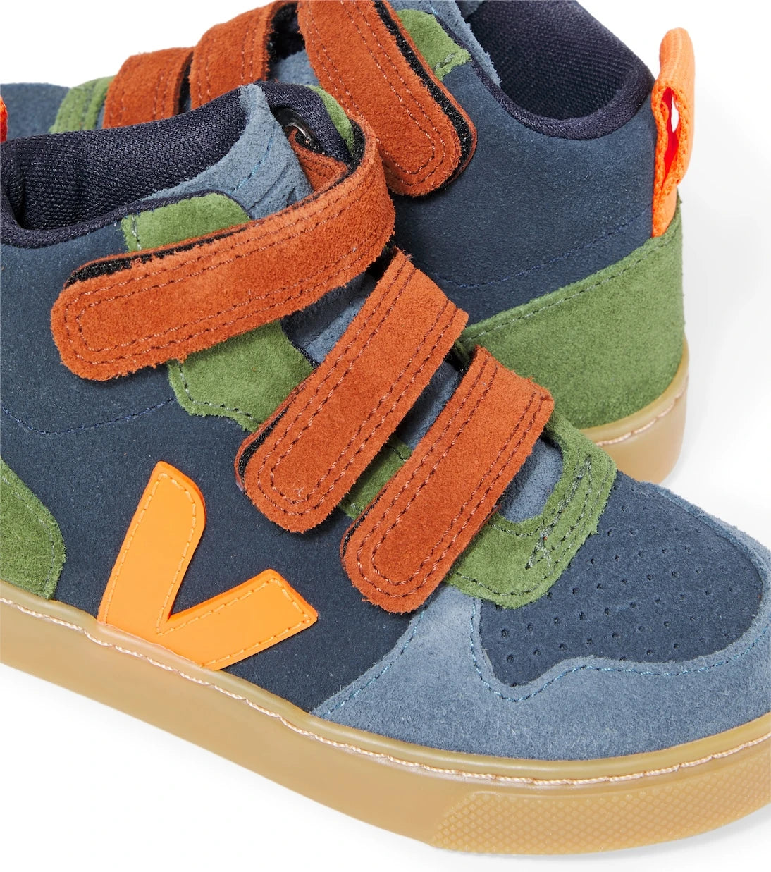 Veja Kids - V-10 suede high-top sneakers