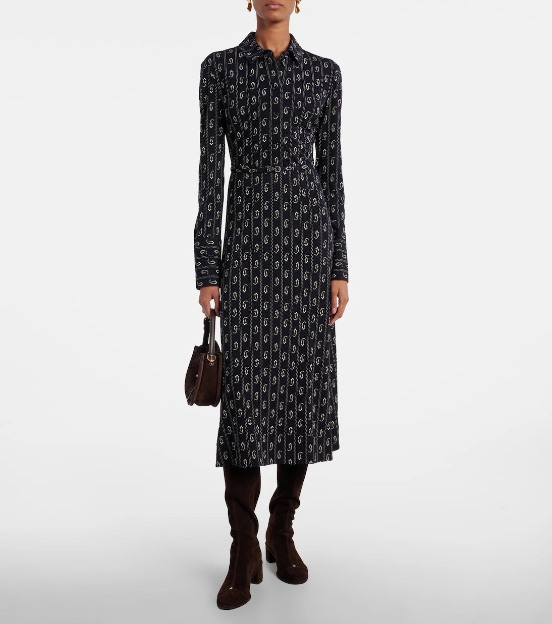 Tory Burch - Cap-toe 55 suede knee-high boots