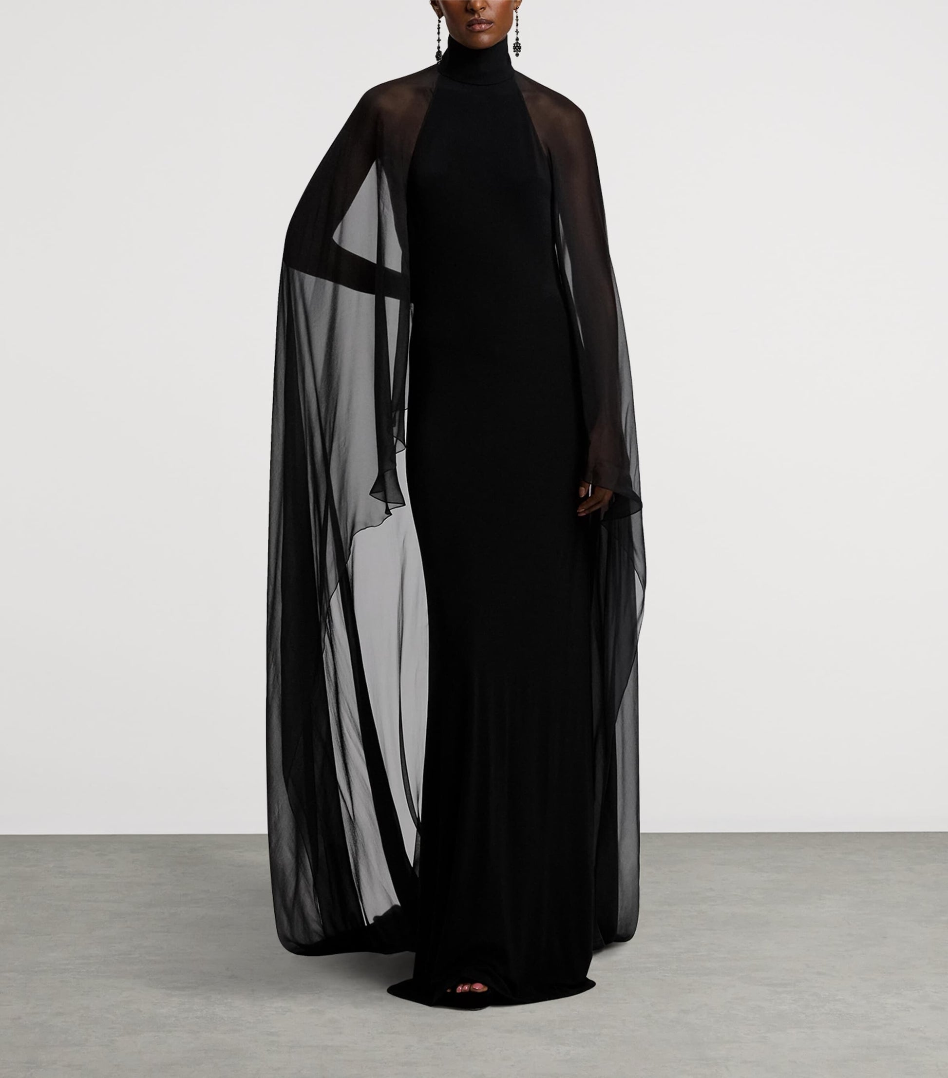 Jersey Tilly Evening Dress BLACK