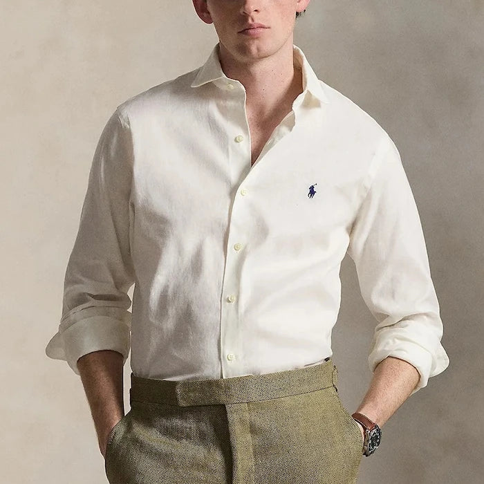 Polo Ralph Lauren риза мъжка ленена