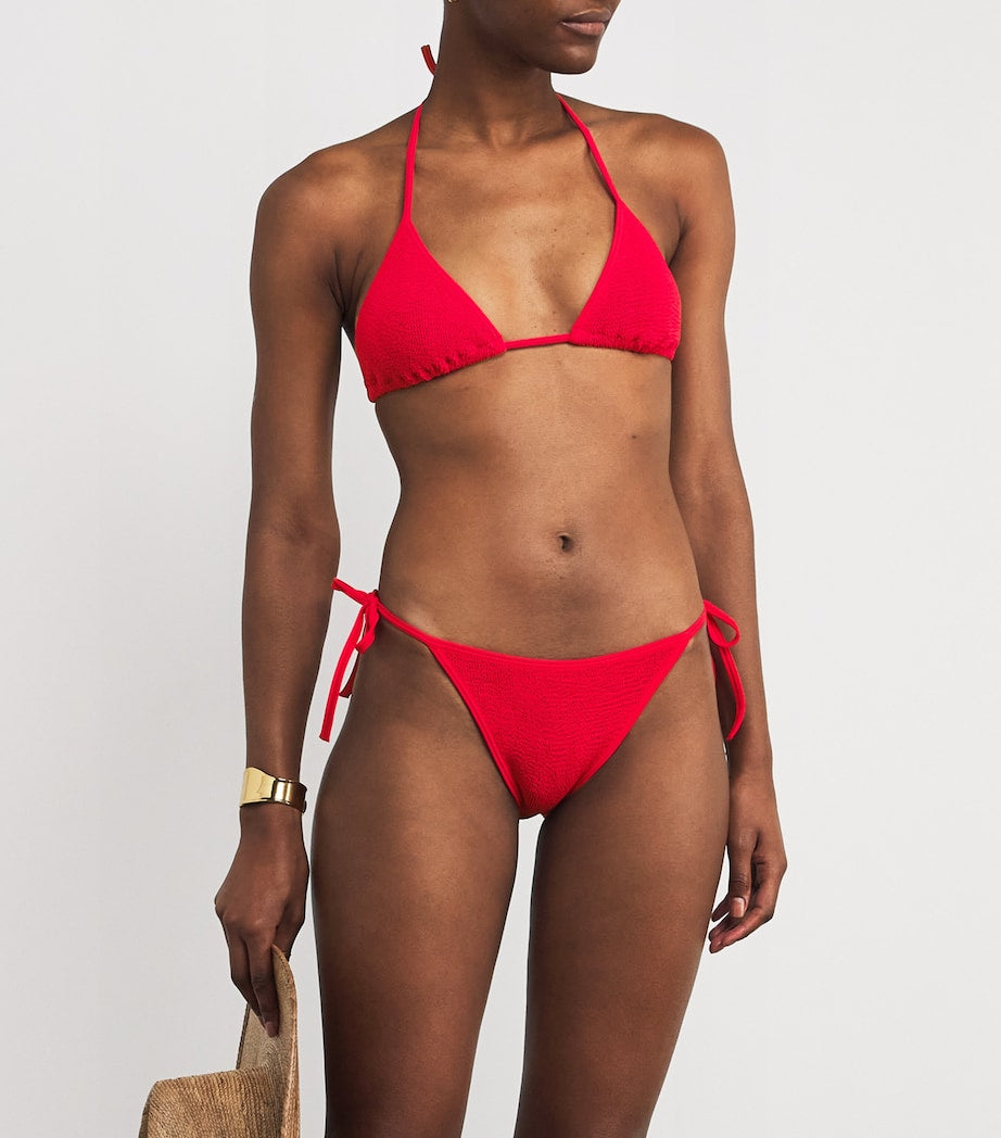 Red Gina Triangle Bikini