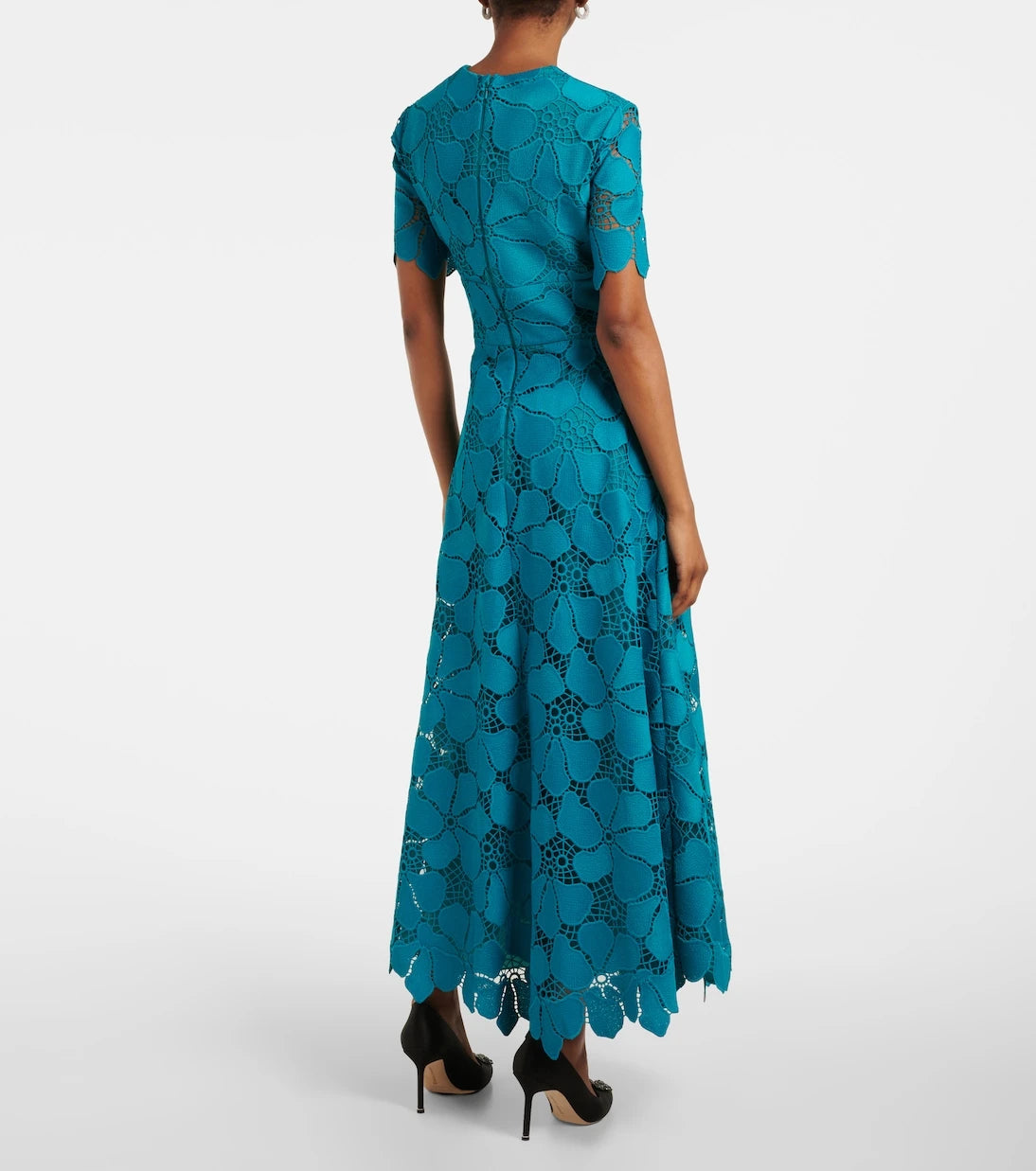 Elie Saab - Broderie anglaise maxi dress