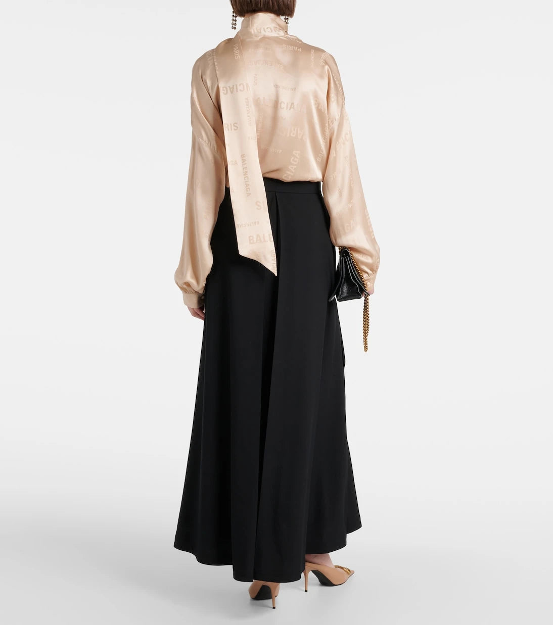 Balenciaga - Wool maxi skirt