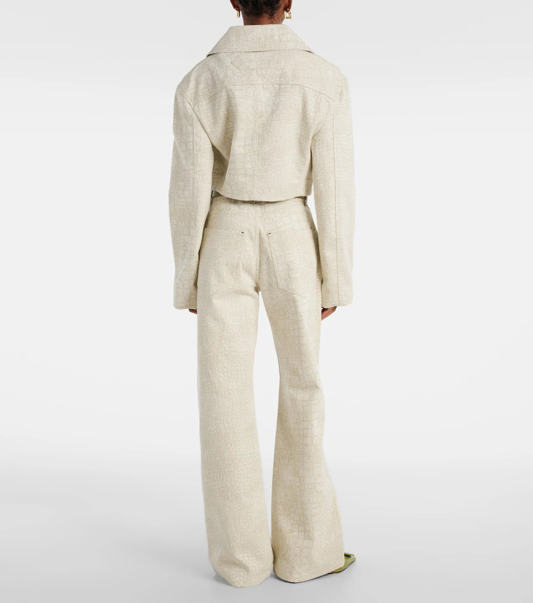 Jacquemus - Marino De-Nîmes croc-effect denim jacket