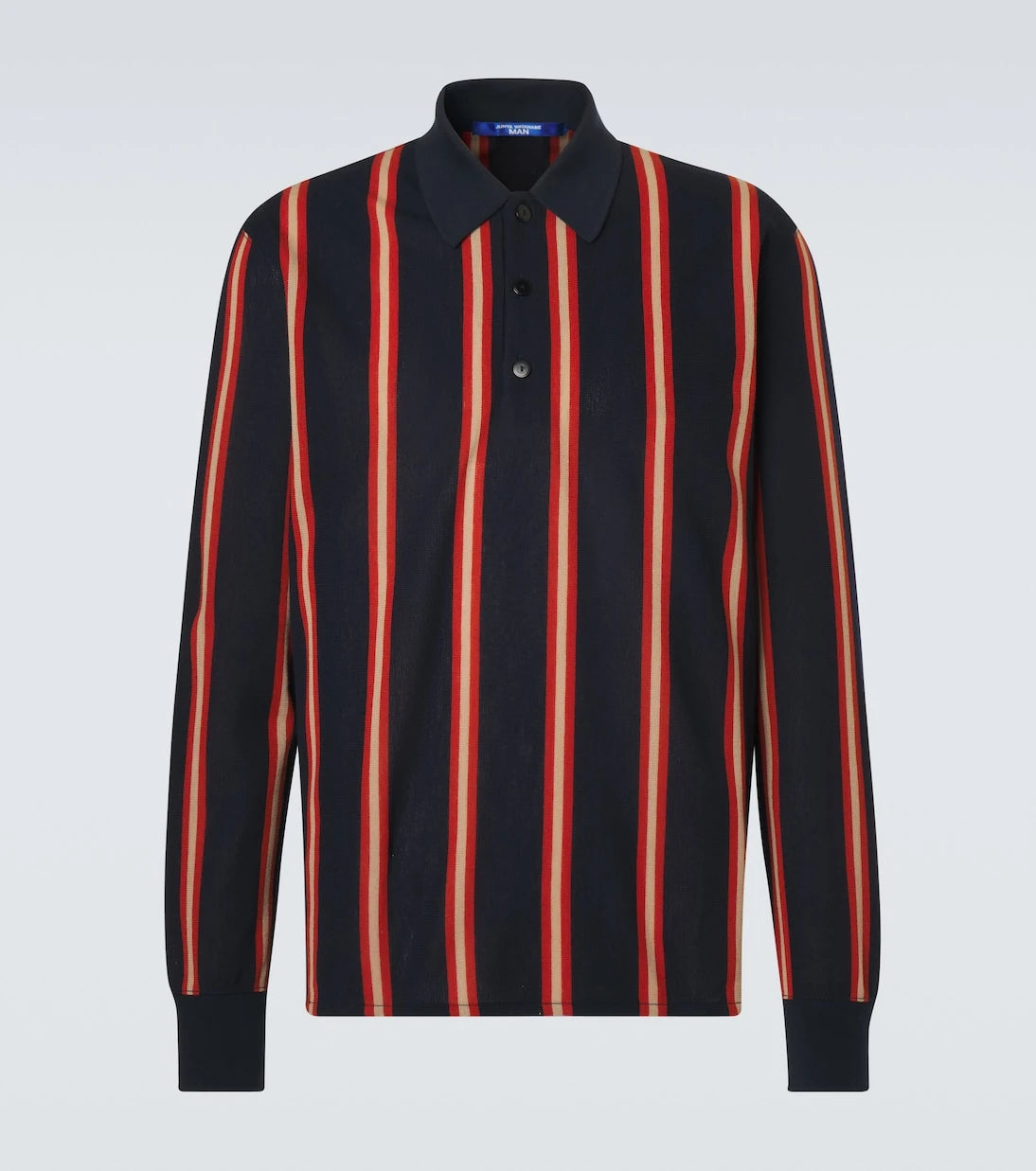Junya Watanabe - Striped wool polo shirt