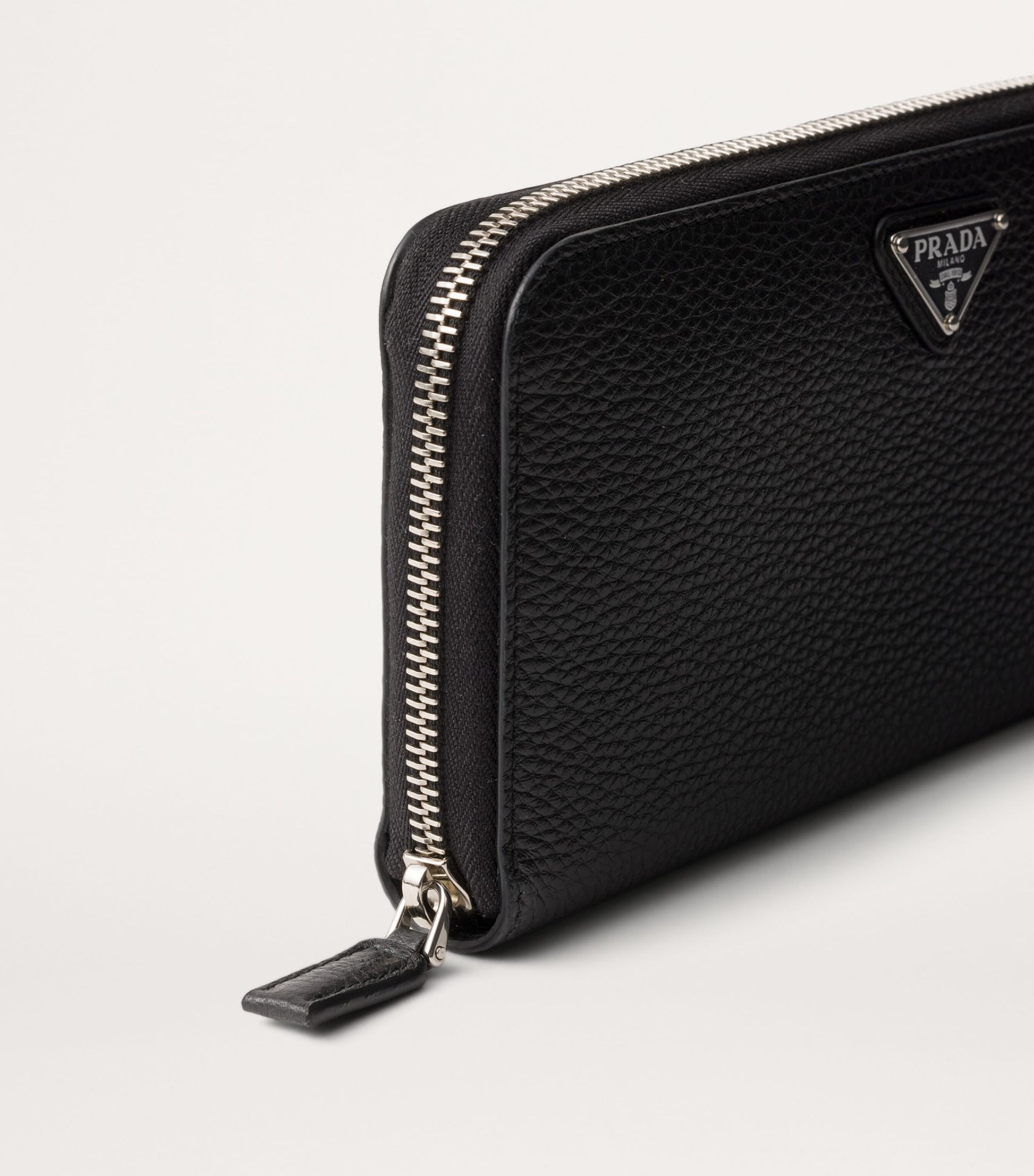 Prada Leather Zip-Around Wallet
