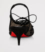 Christian Louboutin Red KM Lace Sling Slingback Pumps 45