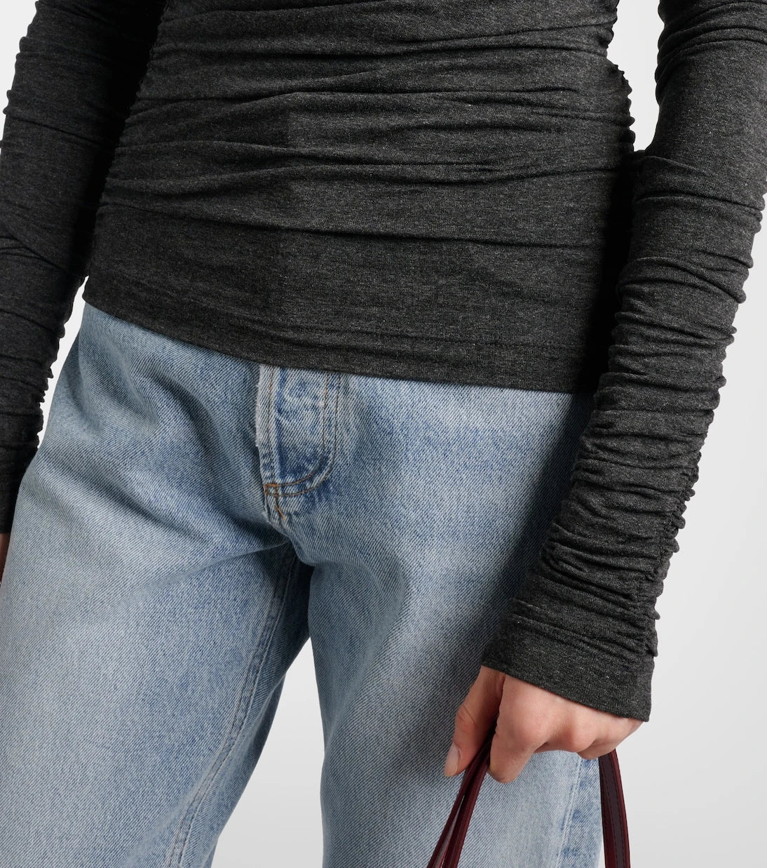 Agolde - Tania ruched jersey top