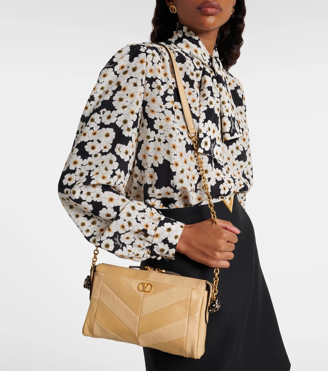 Valentino Garavani - Panthea Small leather crossbody bag