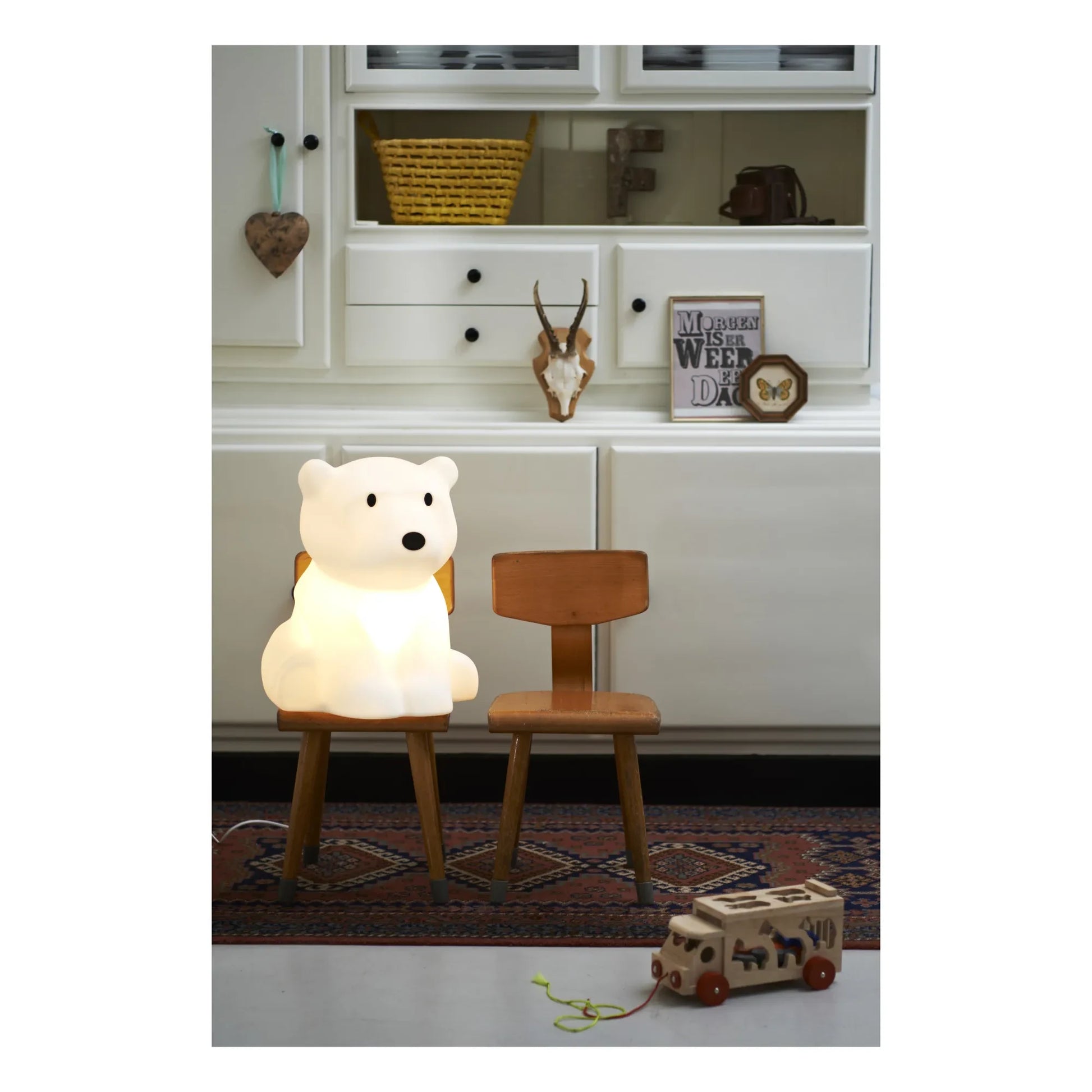 Mr Maria - Nanuk polar bear night light | White