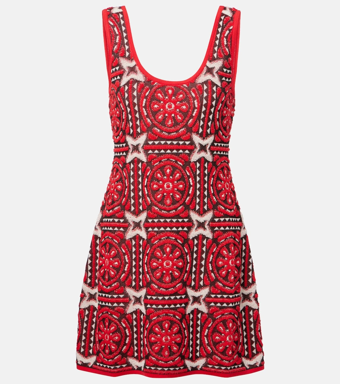 La DoubleJ - Sole Star cotton-blend jacquard minidress