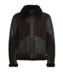 Brown Sheepskin Aviator Jacket