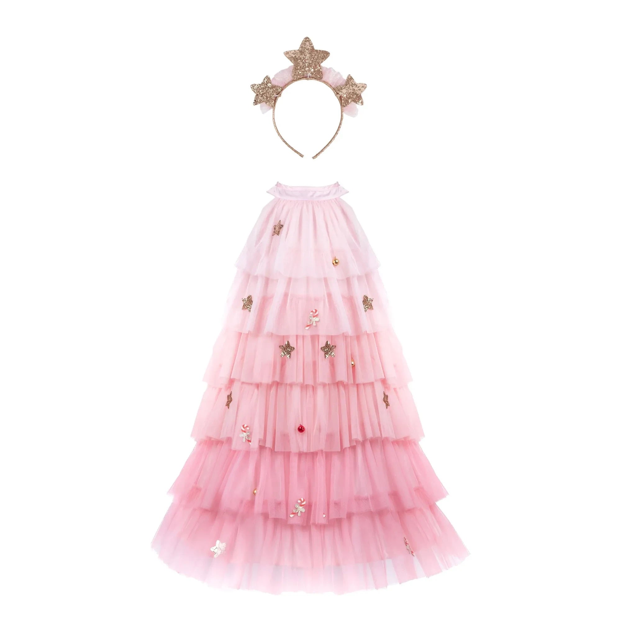 Great Pretenders - Christmas tree dress with headband | Pink