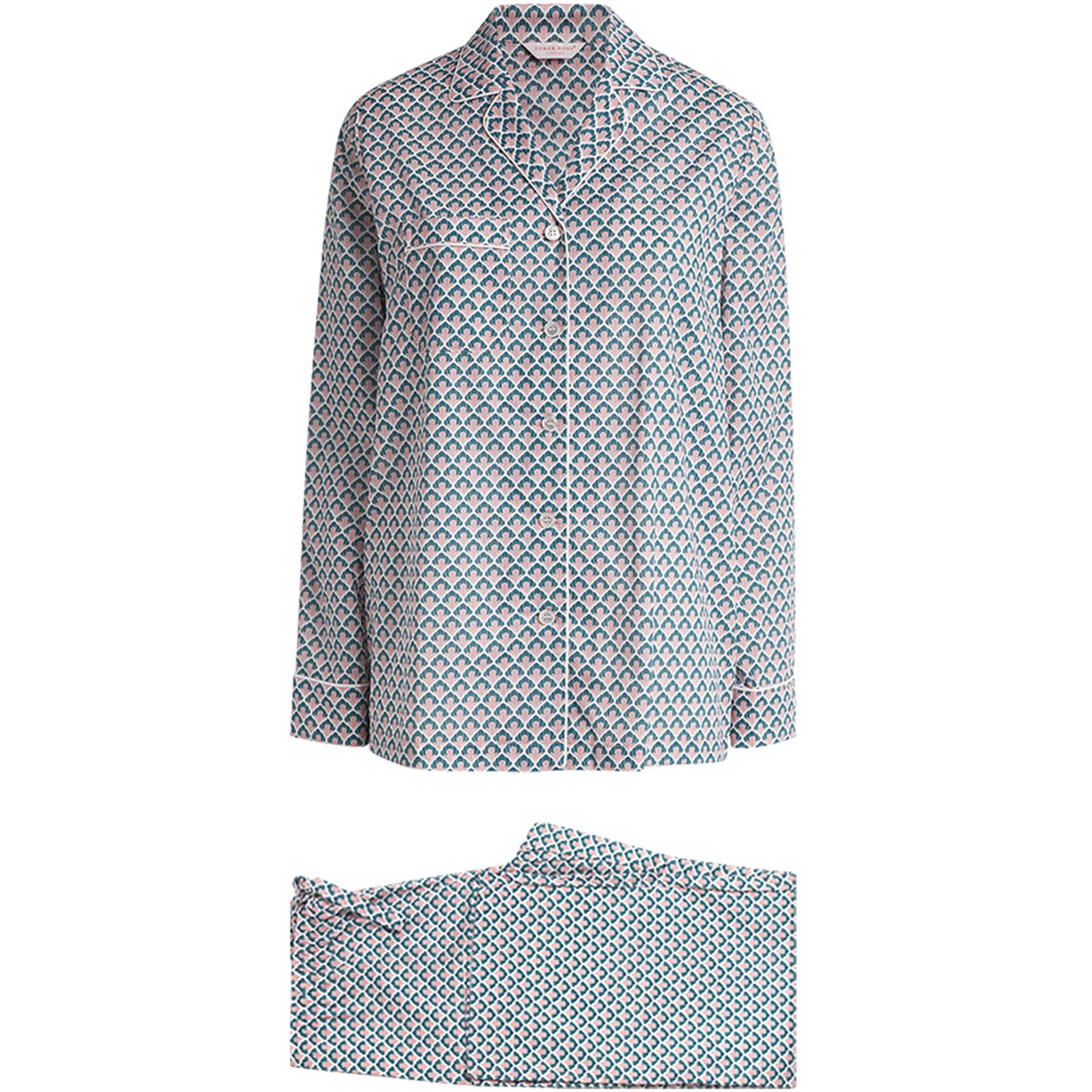 Derek Rose Multi Cotton Classic Pyjama Set