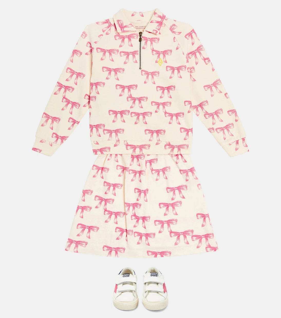 The Animals Observatory - Seahorse cotton polo sweater