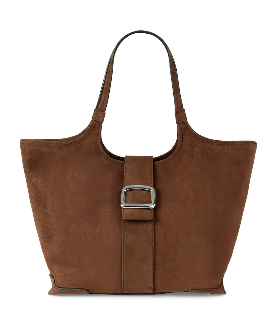 Suede Grand Vivier Choc Shoulder Bag