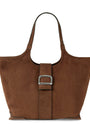 Suede Grand Vivier Choc Shoulder Bag