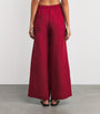 Eres Red Linen Select Wide-Leg Trousers
