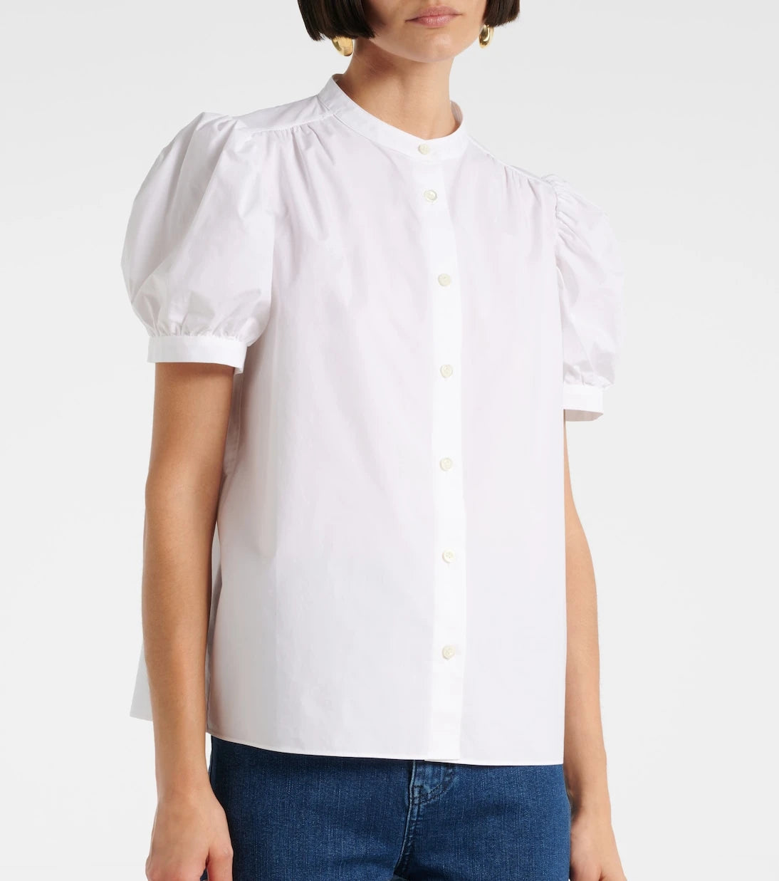 Frame - Gathered cotton top