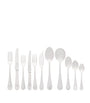 Carrs Silver English Reed and Ribbon Silver-Plated 84-Piece Set