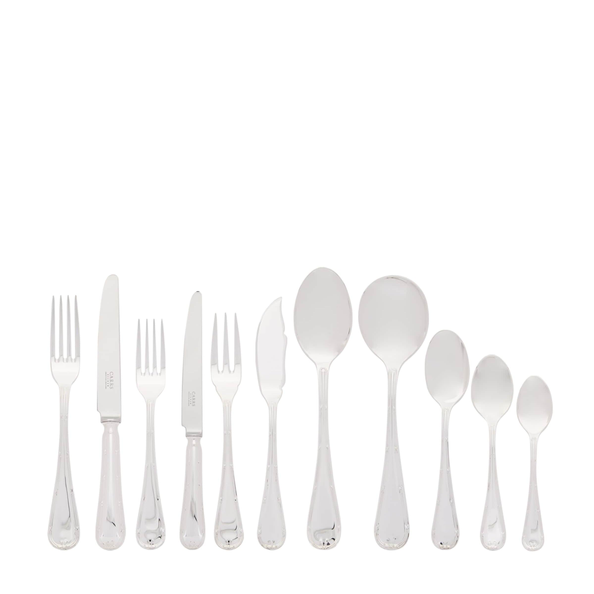 English Reed and Ribbon Silver-Plated 60-Piece Set