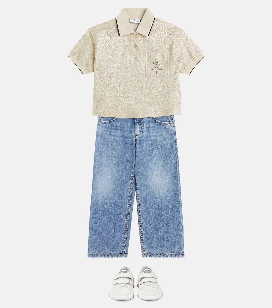 Brunello Cucinelli Kids - جينز بقصة مستقيمة