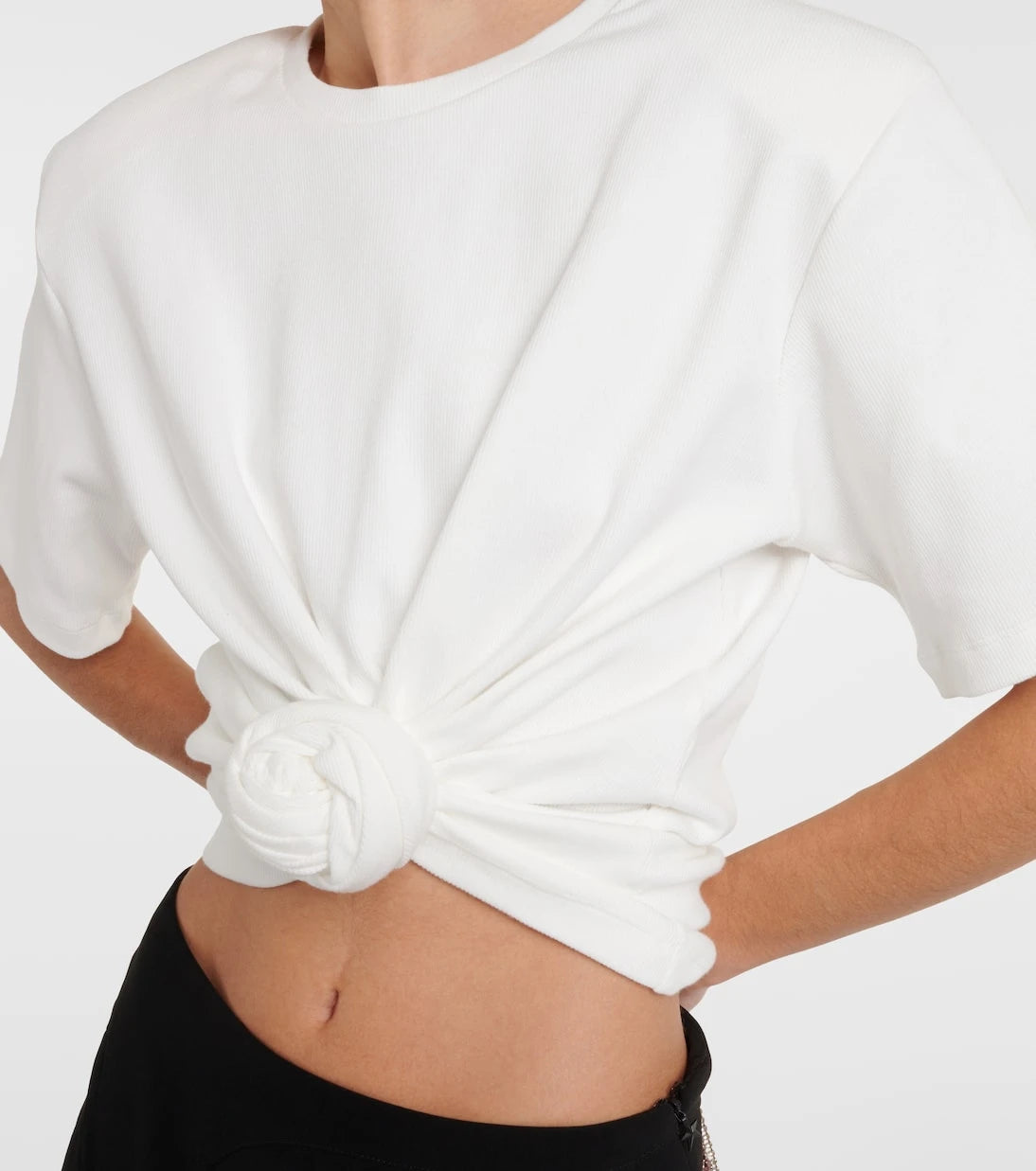 Magda Butrym - Gathered cotton jersey top