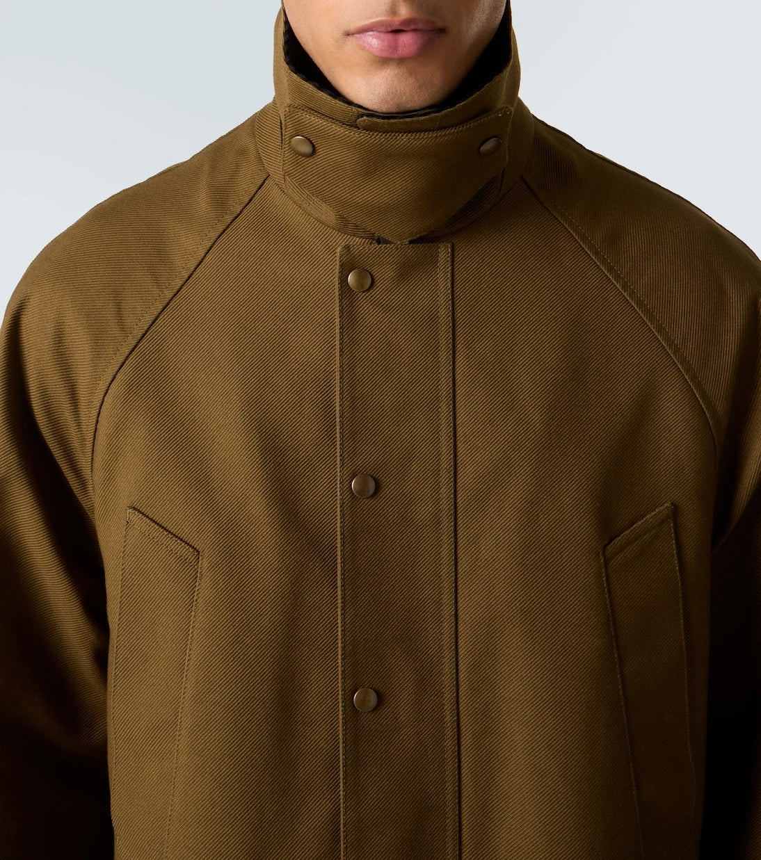Loewe - Corduroy-trimmed cotton drill coat