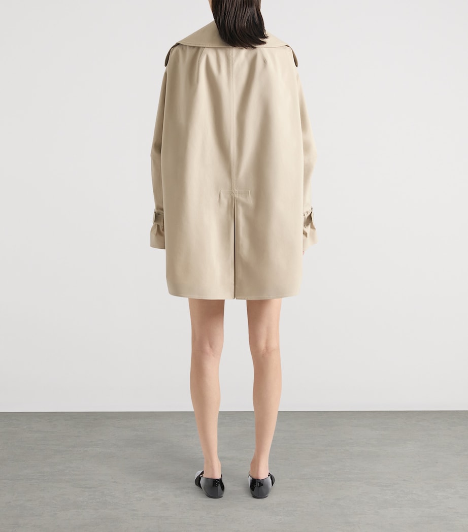 Givenchy Multi Cropped Cotton Trench Coat