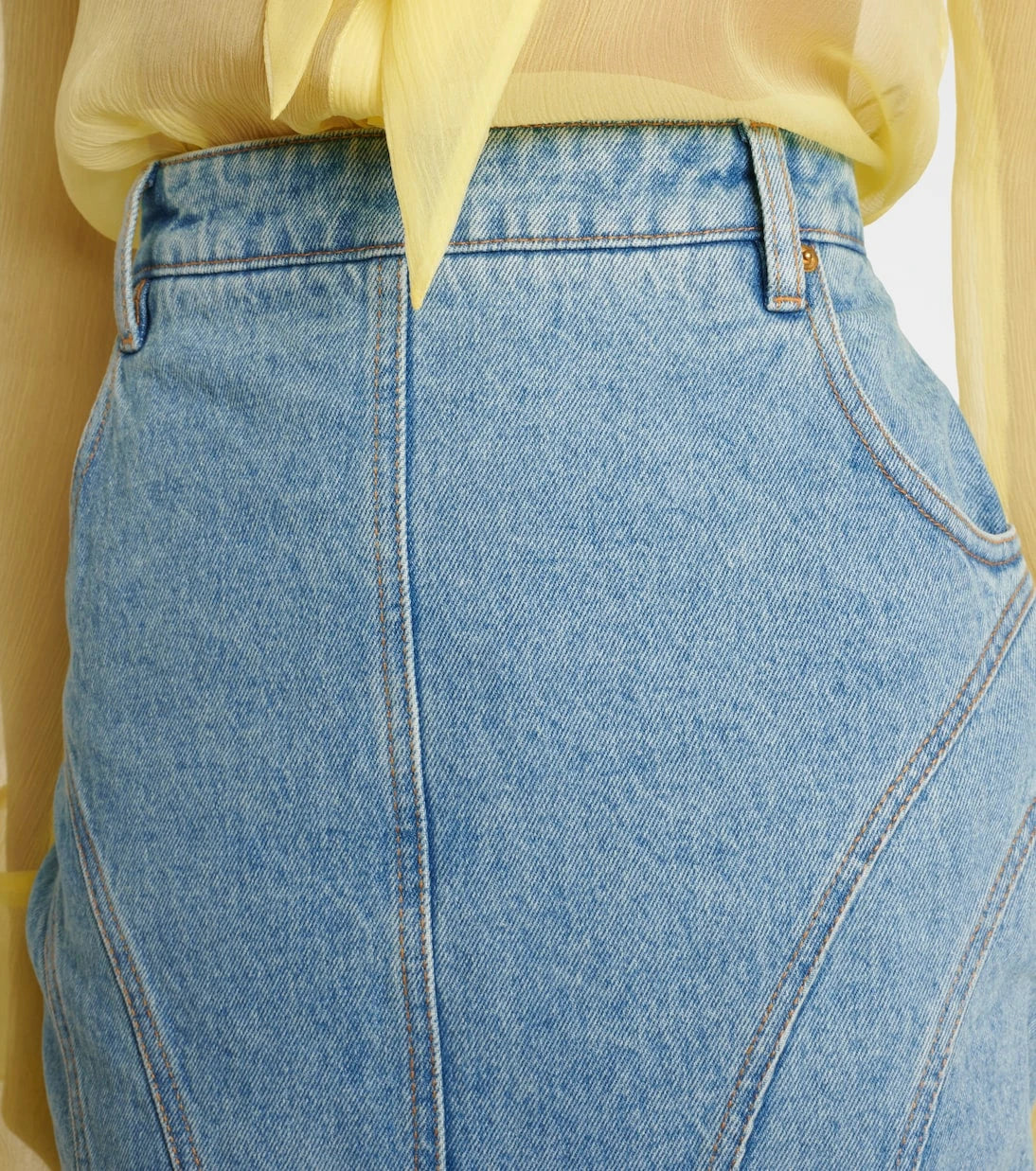 Nina Ricci - Denim midi skirt