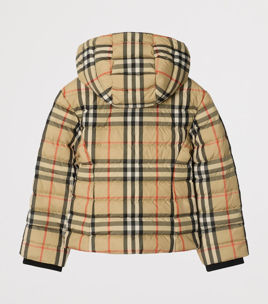 Burberry Kids Down Check Puffer Jacket (3-12 Years)