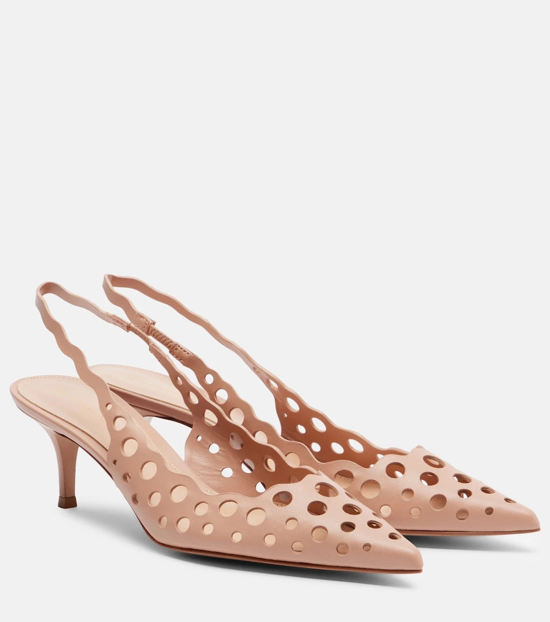 Gianvito Rossi - 55 leather slingback pumps