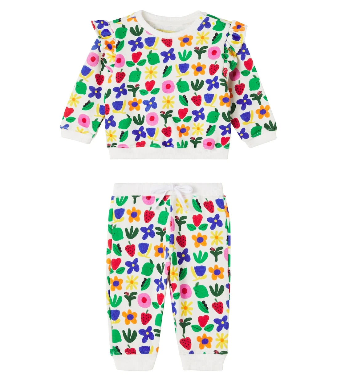 Fábula - Baby printed cotton-blend sweatshirt and sweatpants set
