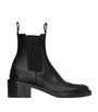 Saint Laurent Black Leather Vincent Chelsea Boots 50