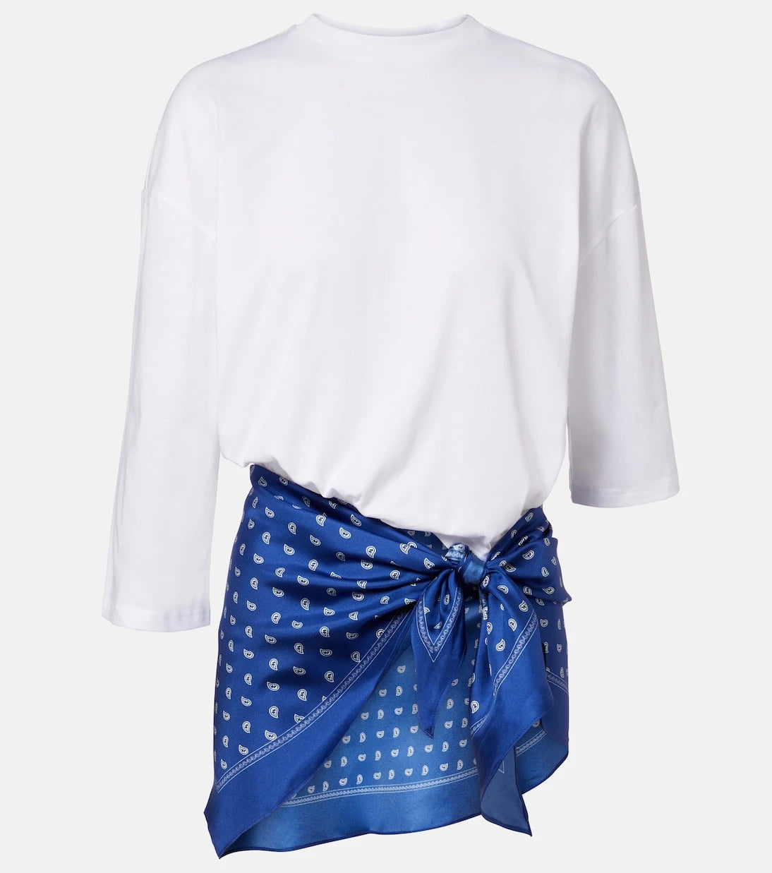 Christopher Esber - Silk-trimmed cotton beach cover-up