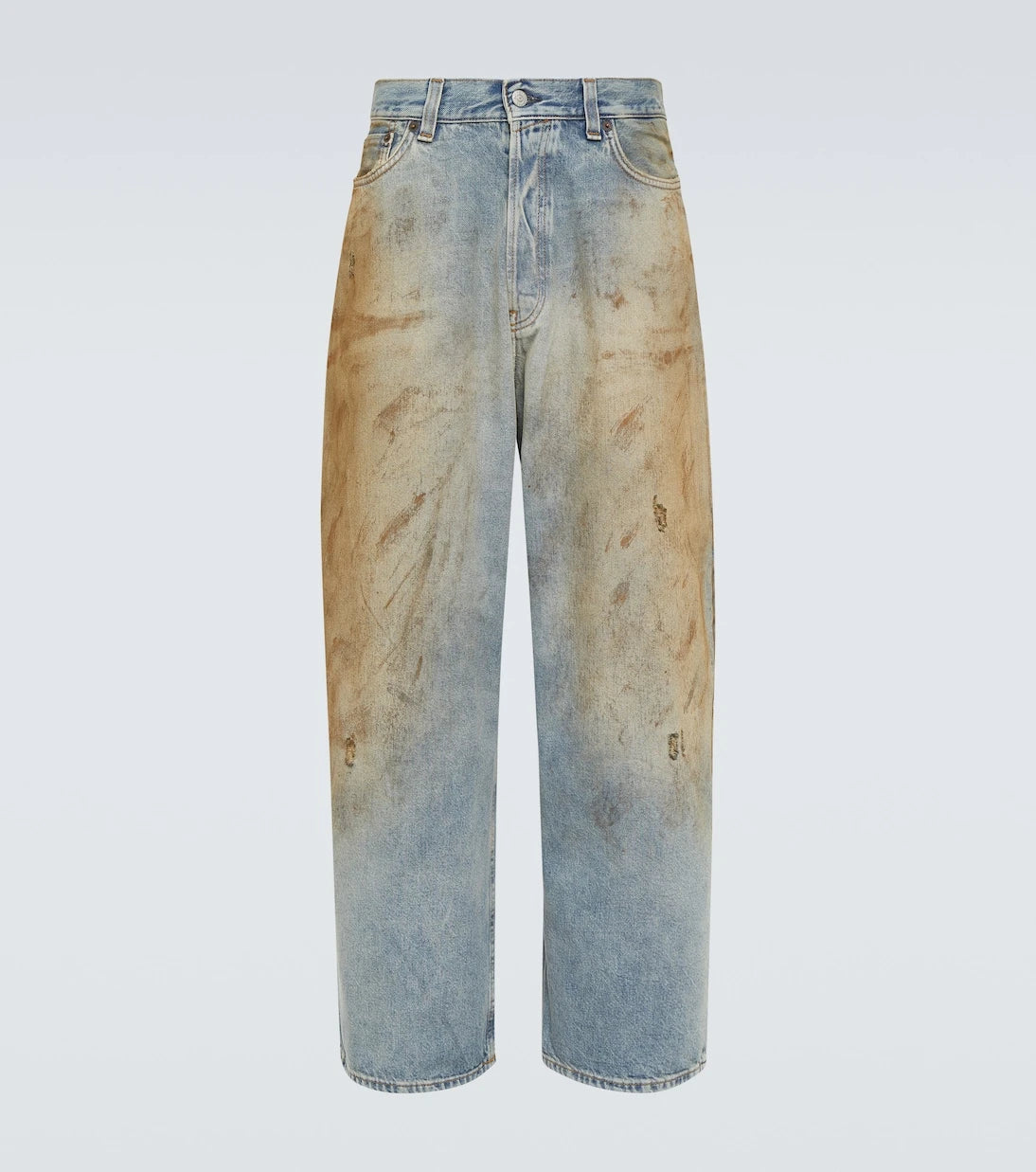 Acne Studios - Distressed wide-leg jeans