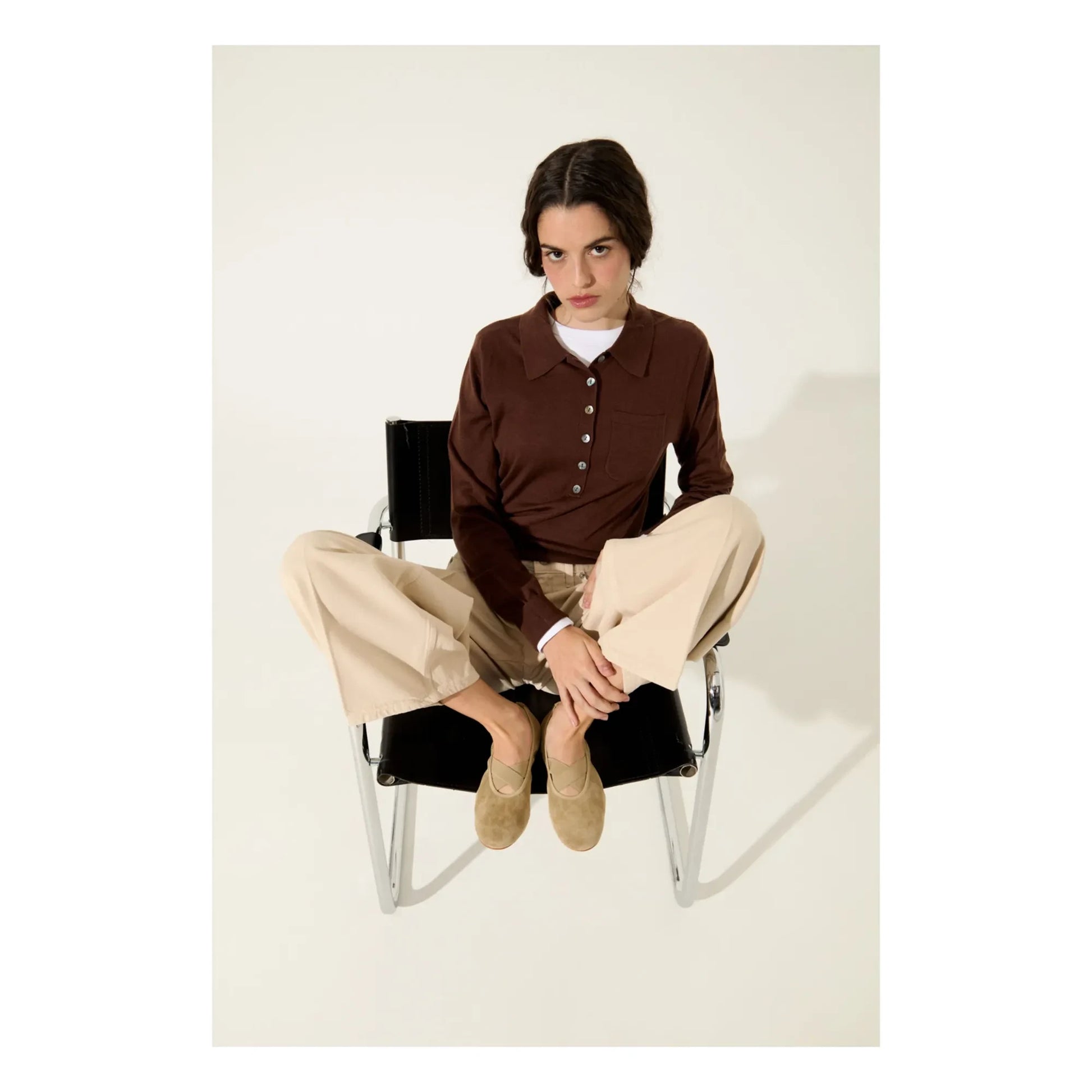 Augusta - Bettina Ballerinas Suede | Beige