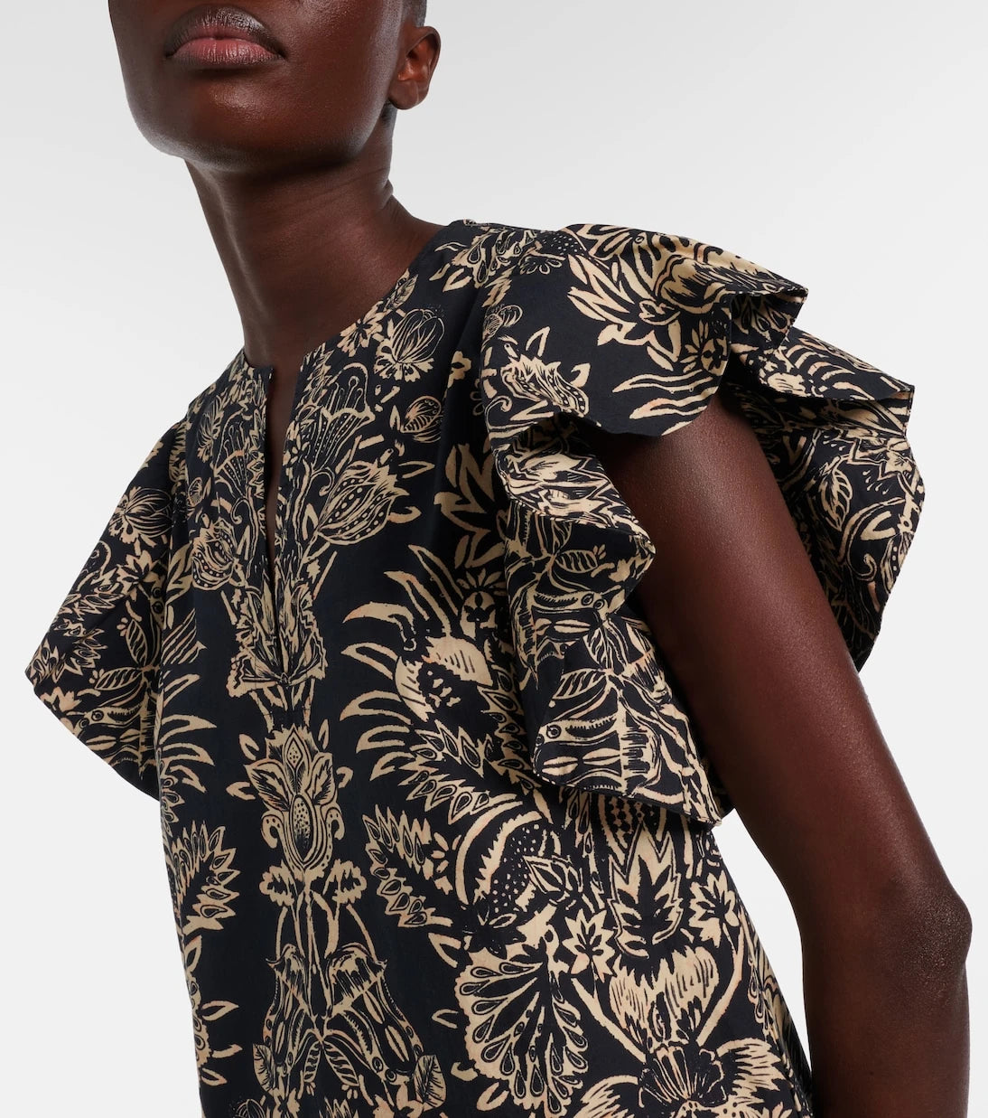 Ulla Johnson - Severine printed cotton poplin top